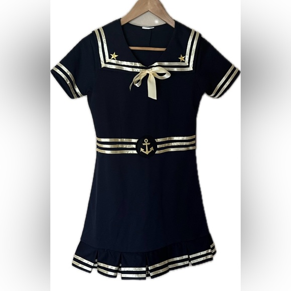 Other - Woman sailor dress outfit costume role play   Dark blue with Stars and Stripes